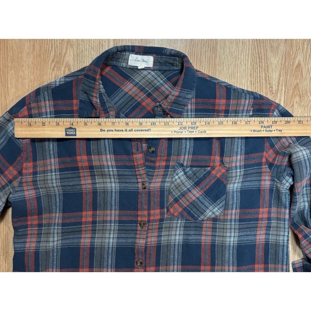 Upcycled Twenty One Pilots Button Down Flannel Top Womens Size Large Grunge Rock - Picture 5 of 13